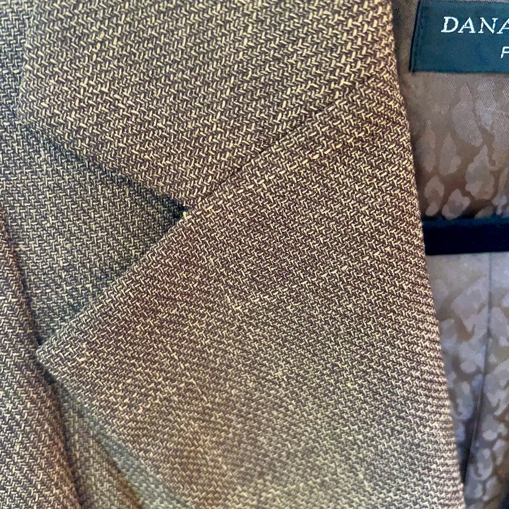 Classic Brown Dana Buchman Blazer Petite Small - Picture 4 of 6